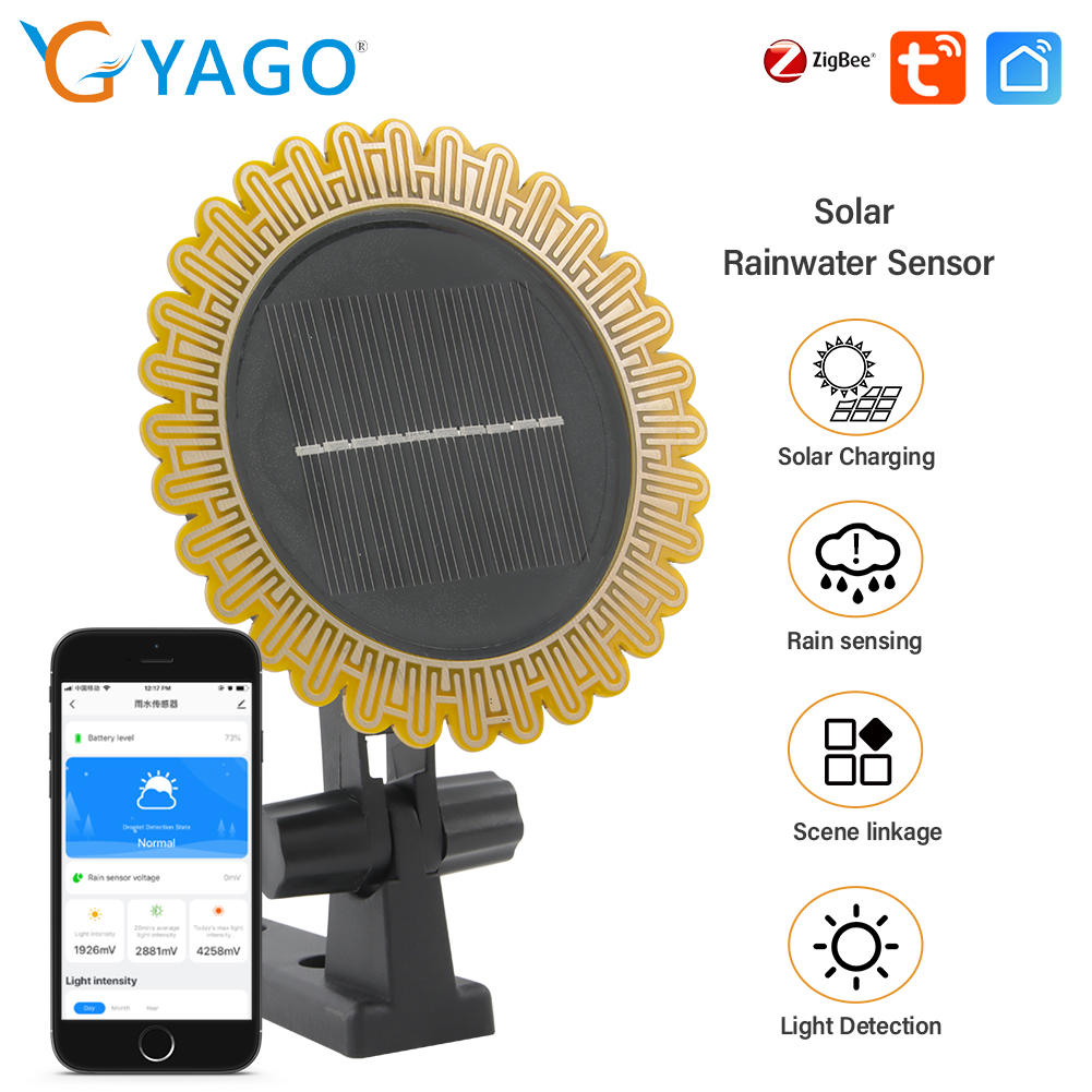 Smart Garden Zigbee - Tuya Zigbee Solar Sunlight and Rainwater