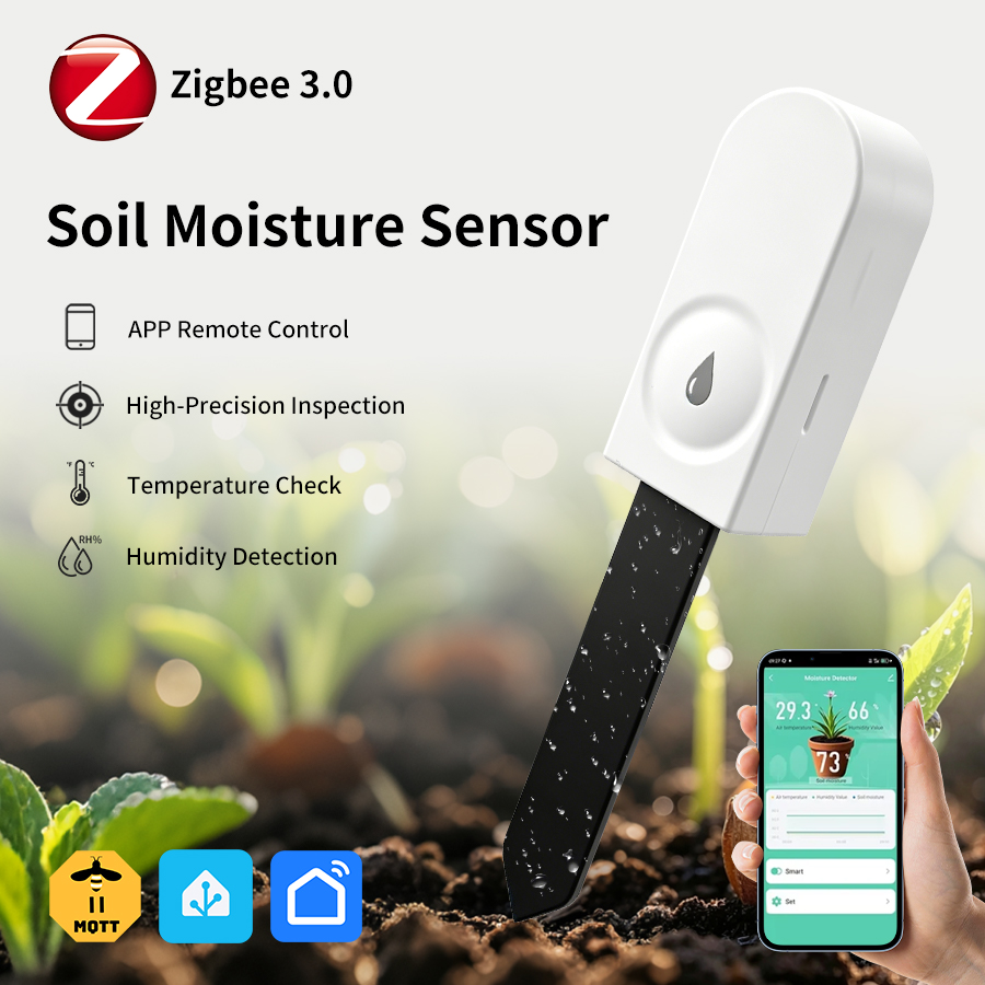 Smart Garden Zigbee - Tuya Zigbee3.0 Soil Moisture Sensor Temperature