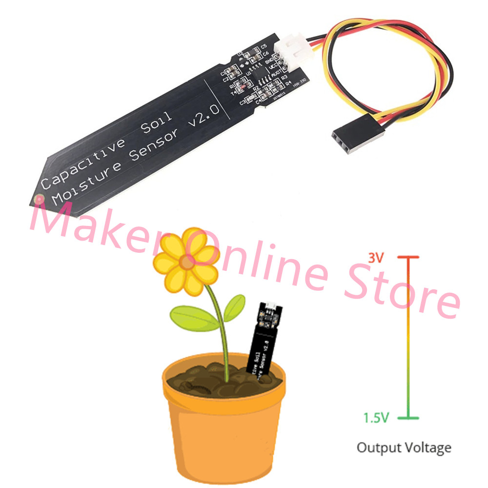 Corrosion Resistant Capacitive - đánh giá và giá Smart Garden With Arduino