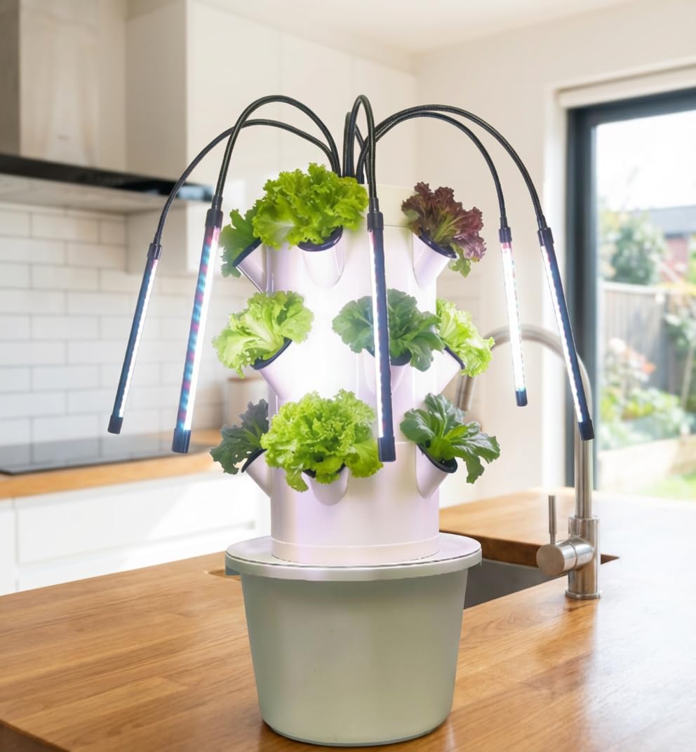 Vertical Hydroponic Growing Sy - đánh giá và giá Smart Garden Vertical Planter