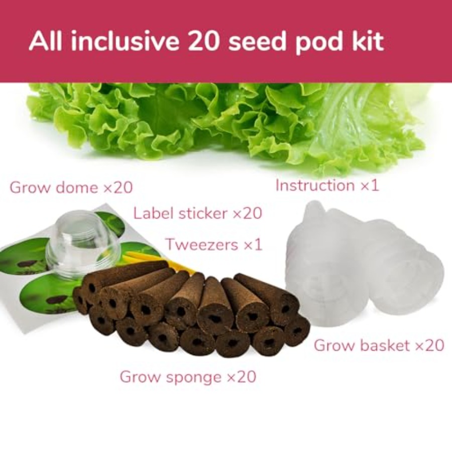 20-pod Seed Kit Lettuce Salad  - đánh giá và giá Aerogarden Seed Pod