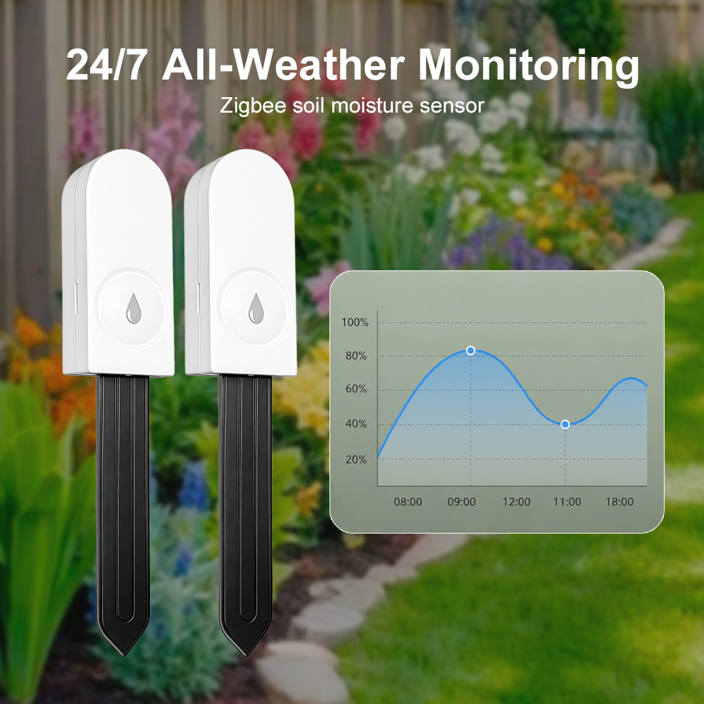 Zigbee 3.0 Soil Moisture Senso - đánh giá và giá Smart Garden Zigbee