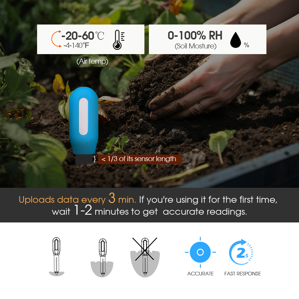 1PCS Tuya Zigbee Soil Sensor H - đánh giá và giá Smart Garden Zigbee