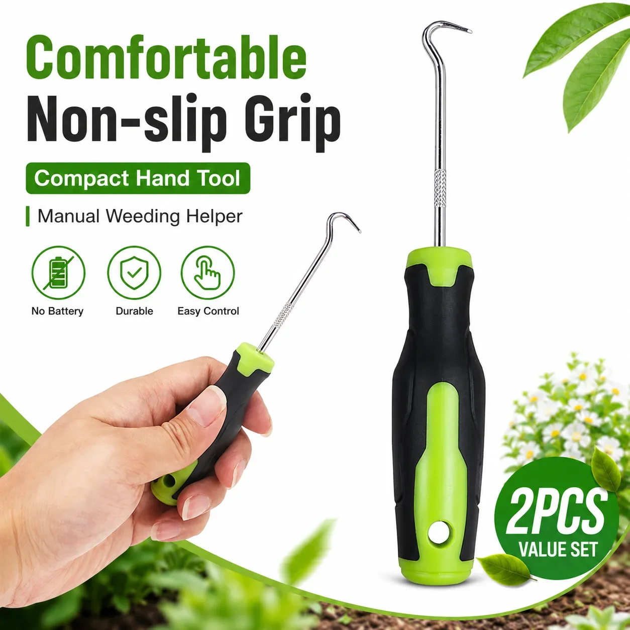 2Pcs Manual Weeding Hook Tool  - đánh giá và giá Smart Garden Edging