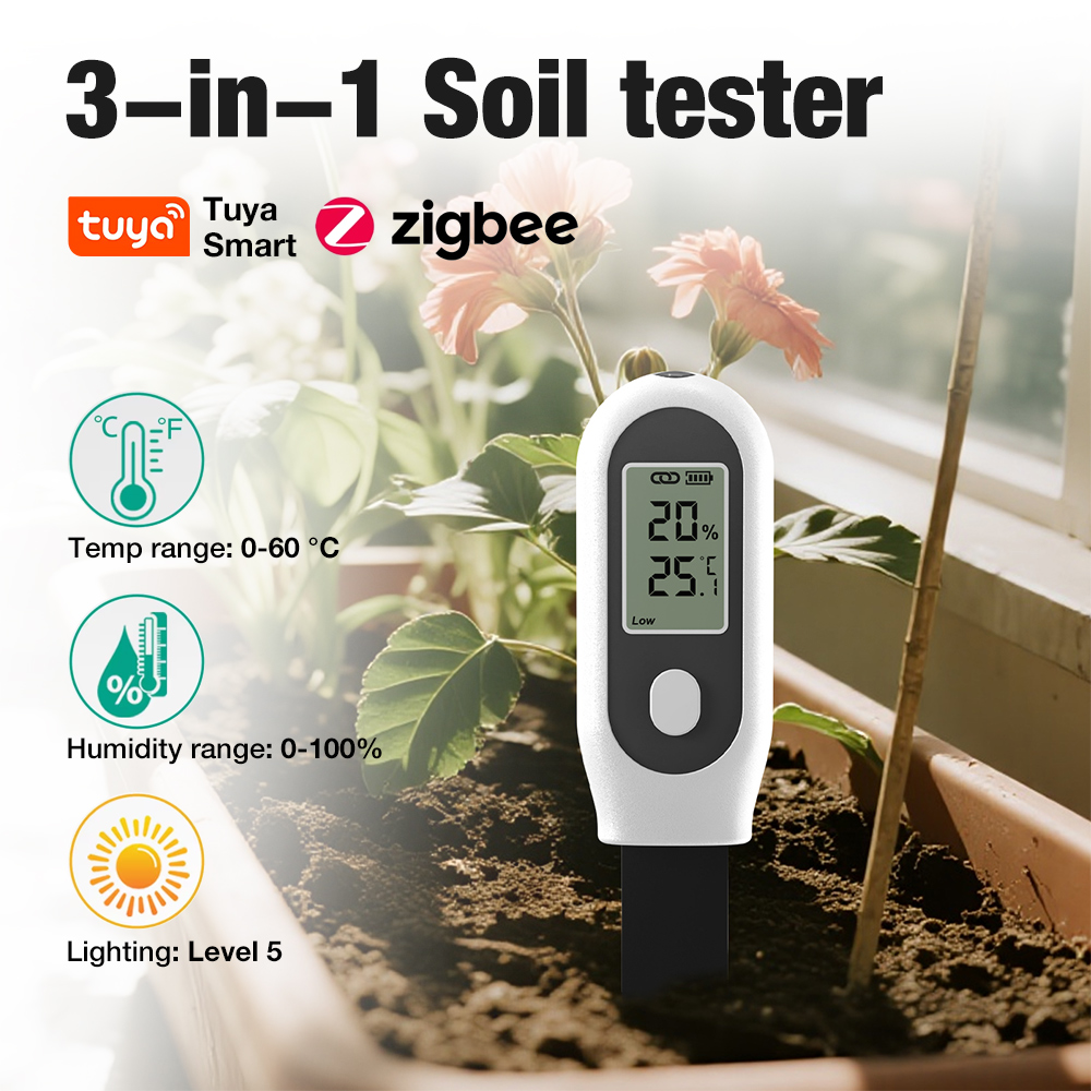 3 in 1 Soil Tester Zigbee Smar - đánh giá và giá Smart Garden Zigbee