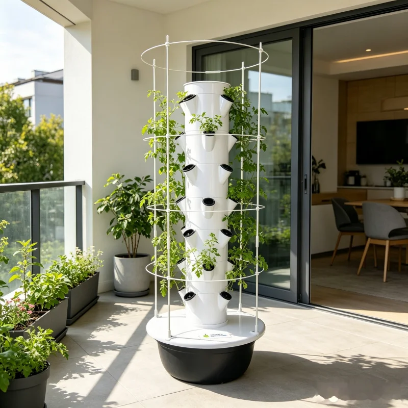 9 Layer Hydroponic Tower Indoo - đánh giá và giá Smart Garden Vertical Planter