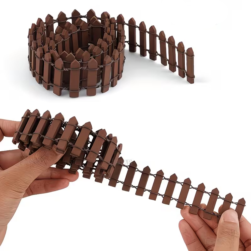 Mini Wooden Fence Set with Smo - đánh giá và giá Smart Garden Edging