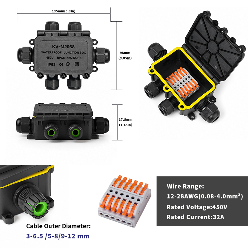 IP68 Waterproof Junction Box 2 - đánh giá và giá Smart Garden Storage