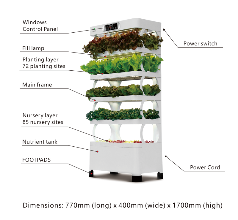 Indoor Small Home Garden Plant - đánh giá và giá Smart Garden Vertical Planter